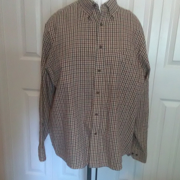 Men's XL tan Pendleton shirt - Picture 4 of 5